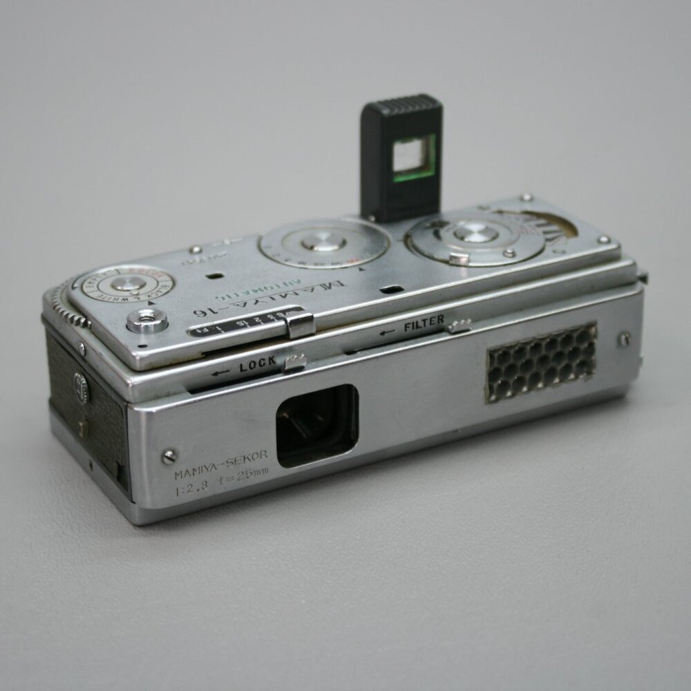 PARTS REPAIR - Mamiya-16 Automatic 16mm Pocket Camera  25mm 2.8 Sekor Lens Japan